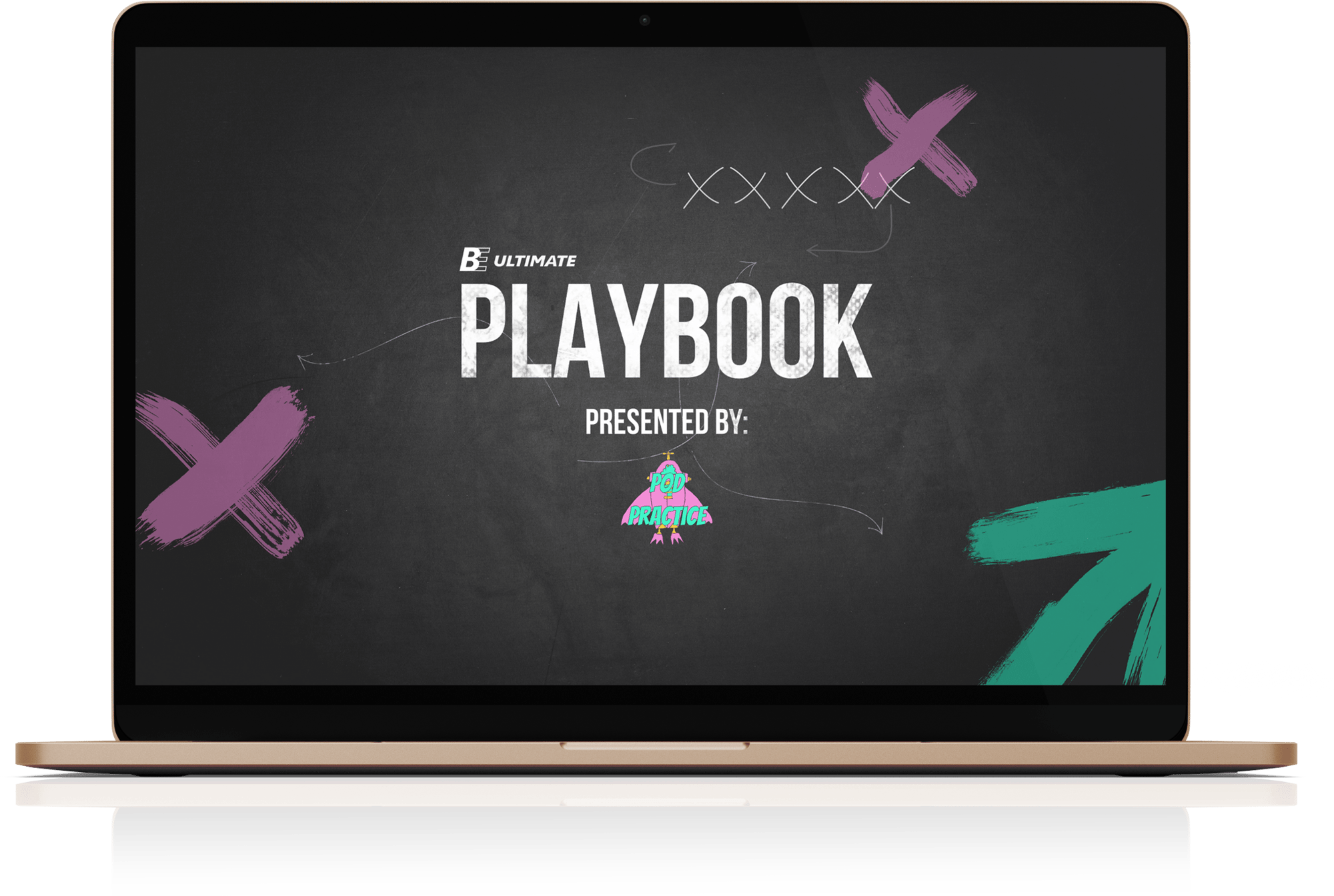 Rose gold laptop mockup copy